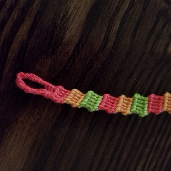 Colorful Woven friendship flip flop Bracelet - Picture 11 of 13